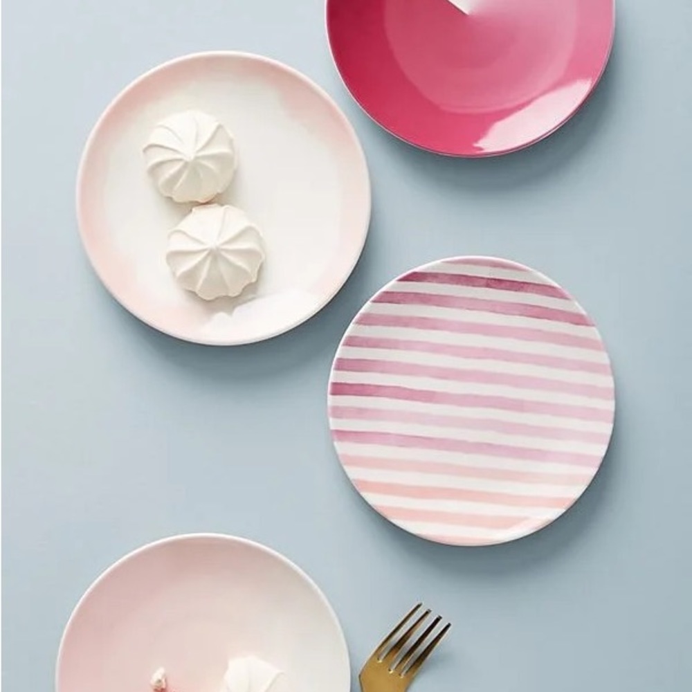 Anthropologie x Domino Gradiance Canape Plates, Set of 4